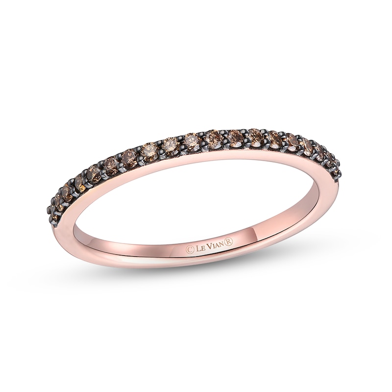 Main Image 1 of Le Vian Diamond Stacking Ring 1/5 ct tw Diamonds 14K Strawberry Gold