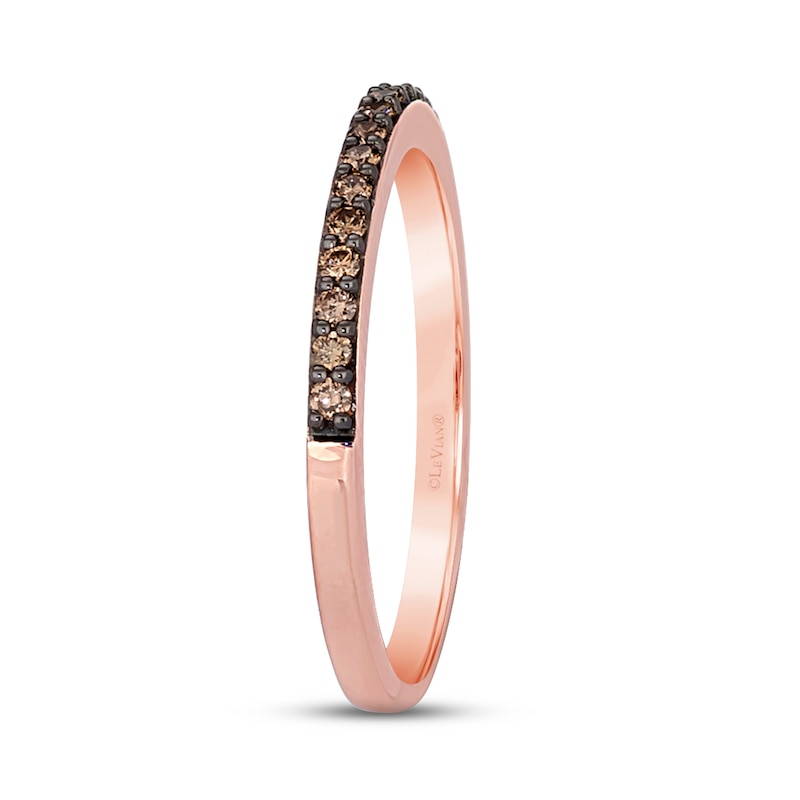 Main Image 4 of Le Vian Diamond Stacking Ring 1/5 ct tw Diamonds 14K Strawberry Gold