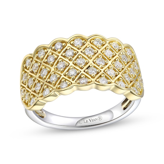 Le Vian Couture Diamond Ring 5/8 ct tw Platinum & 18K Honey Gold Size 7