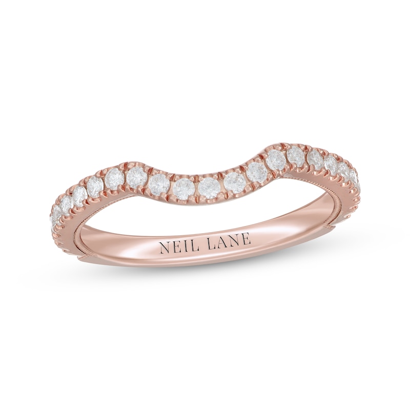 Main Image 7 of Neil Lane Diamond Wedding Band 3/8 ct tw Round-cut 14K Rose Gold