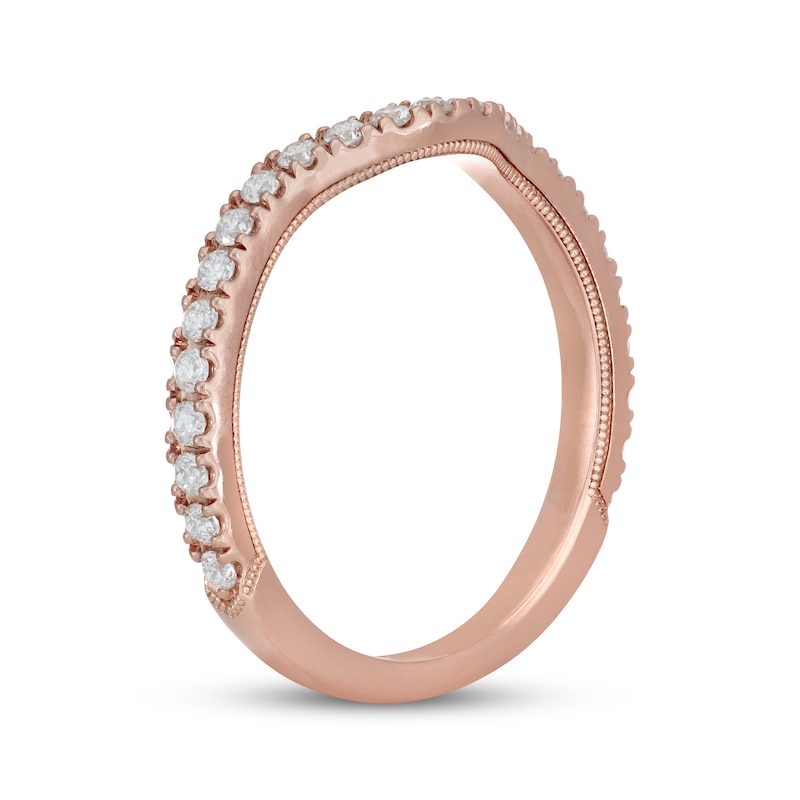 Main Image 8 of Neil Lane Diamond Wedding Band 3/8 ct tw Round-cut 14K Rose Gold