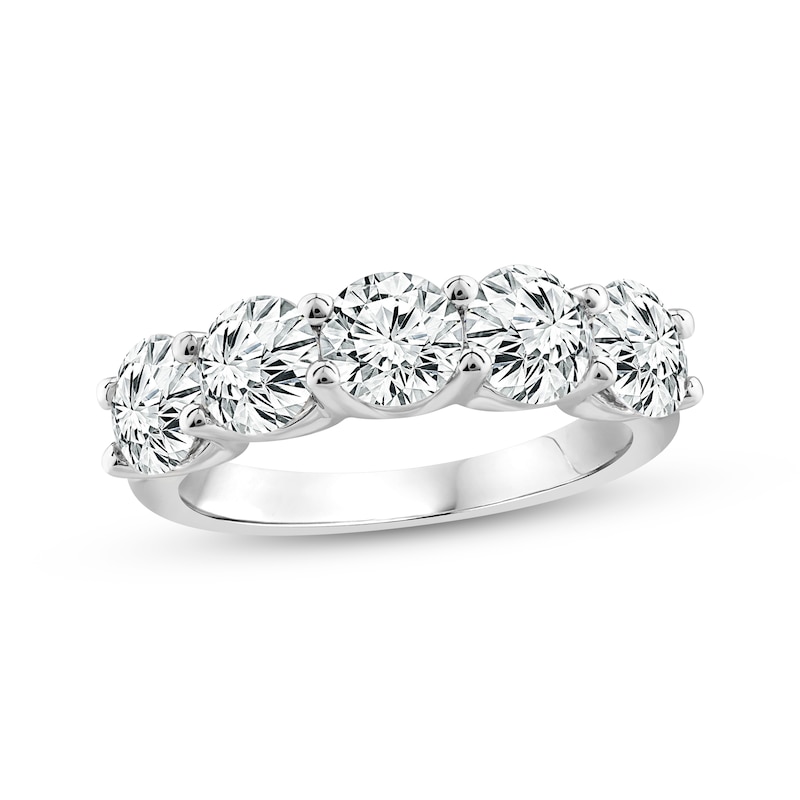 Main Image 1 of Lab-Grown Diamonds Anniversary Band 2-7/8 ct tw Round-cut 14K White Gold