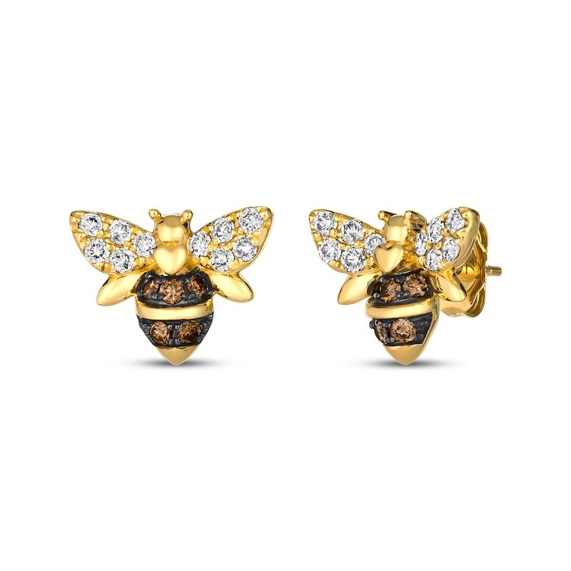 Le Vian Diamond Bee Earrings 3/8 ct tw 14K Honey Gold