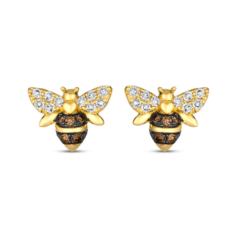 Main Image 2 of Le Vian Diamond Bee Earrings 3/8 ct tw 14K Honey Gold