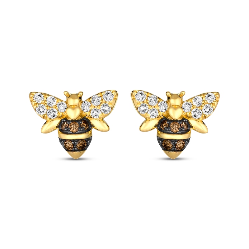 Le Vian Diamond Bee Earrings 3/8 ct tw 14K Honey Gold