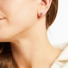 Thumbnail Image 2 of Black & White Multi-Diamond Teardrop Stud Earrings 1/5 ct tw Sterling Silver
