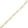 Thumbnail Image 2 of Three & One Link Figaro Necklace 4.5mm Hollow 10K Yellow Gold 18”