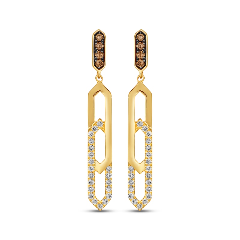 Main Image 2 of Le Vian Diamond Drop Earrings 3/8 ct tw 14K Honey Gold