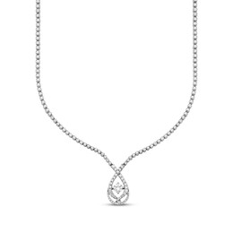 Love Entwined Diamond Necklace 3 ct tw 14K White Gold 18”