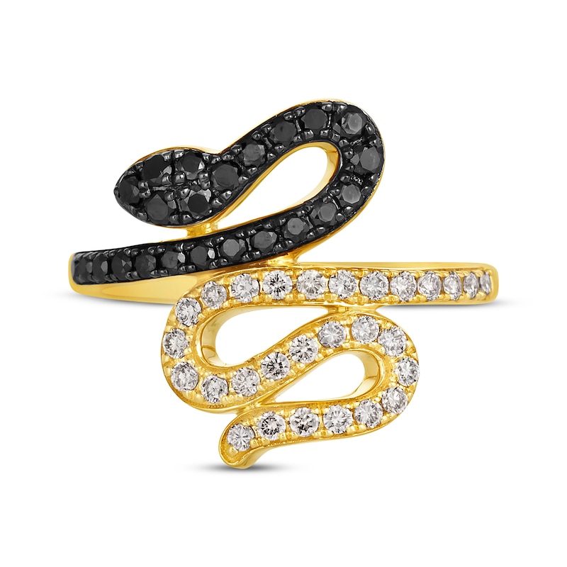 Main Image 4 of Le Vian Diamond Snake Ring 3/4 ct tw 14K Honey Gold
