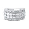 Lab-Created Diamonds by KAY Baguette & Round-Cut Anniversary Band 1-1/2 ct tw 14K White Gold