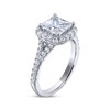 THE LEO Legacy Lab-Created Diamond Princess-Cut Engagement Ring 2-1/2 ct tw 14K White Gold