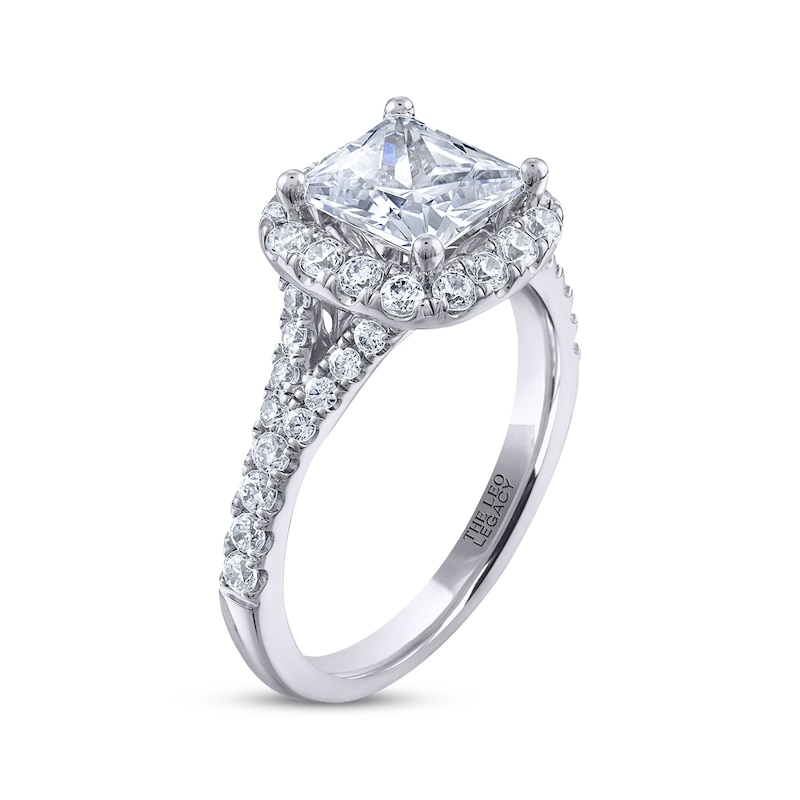 THE LEO Legacy Lab-Created Diamond Princess-Cut Engagement Ring 2-1/2 ct tw 14K White Gold
