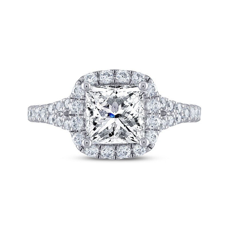 THE LEO Legacy Lab-Created Diamond Princess-Cut Engagement Ring 2-1/2 ct tw 14K White Gold