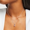 Thumbnail Image 3 of Diamond Seven-Stone Flower Necklace 1/2 ct tw 10K White Gold 18&quot;