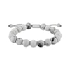 Thumbnail Image 0 of Men's Howlite Bead Bolo Bracelet Stainless Steel 10.5"