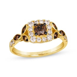 Le Vian Venetian Mosaic Diamond Ring 7/8 ct tw 14K Honey Gold