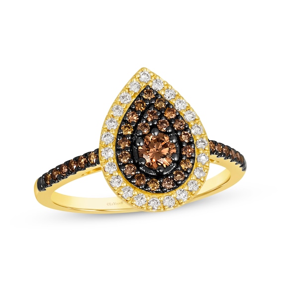 Le Vian Diamond Halo Ring 5/8 ct tw 14K Yellow Gold
