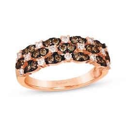 Le Vian Venetian Mosaic Diamond Ring 3/4 ct tw 14K Strawberry Gold
