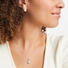 Thumbnail Image 3 of Multi-Diamond Center Pear-Shaped Necklace & Earrings Gift Set 1 ct tw 10K White Gold