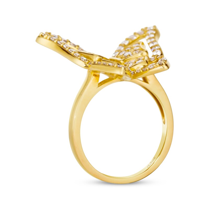 Main Image 2 of Le Vian Vault Diamond Butterfly Ring 1-1/10 ct tw 18K Honey Gold Size 7