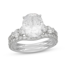 Neil Lane Artistry Oval-Cut & Heart-Shaped Lab-Grown Diamond Bridal Set 4-1/5 ct tw 14K White Gold