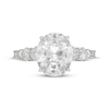 Thumbnail Image 2 of Neil Lane Artistry Oval-Cut & Heart-Shaped Lab-Grown Diamond Engagement Ring 4 ct tw 14K White Gold