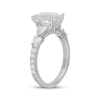 Thumbnail Image 3 of Neil Lane Artistry Oval-Cut & Heart-Shaped Lab-Grown Diamond Engagement Ring 4 ct tw 14K White Gold