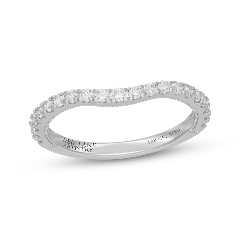 Main Image 1 of Neil Lane Artistry Lab-Grown Diamond Contour Wedding Band 1/4 ct tw 14K White Gold
