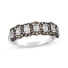 Thumbnail Image 1 of Le Vian Oval, Emerald & Round-Cut Diamond Ring 7/8 ct tw Platinum