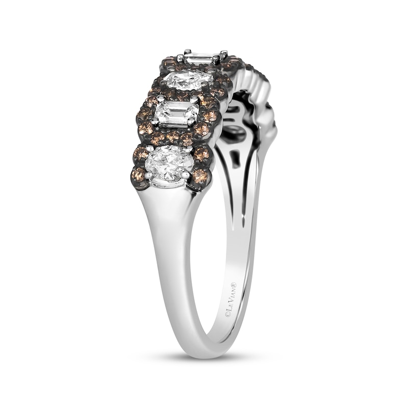Le Vian Oval, Emerald & Round-Cut Diamond Ring 7/8 ct tw Platinum
