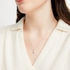 Thumbnail Image 3 of Diamond Cushion-Shaped Halo Necklace 1/4 ct tw 10K White Gold 18&quot;