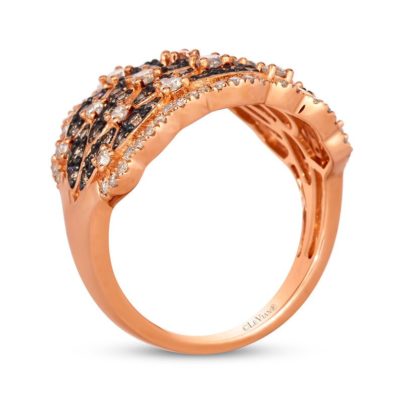 Main Image 3 of Le Vian Venetian Mosaic Diamond Ring 1-1/4 ct tw 14K Strawberry Gold
