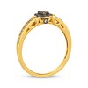 Thumbnail Image 3 of Le Vian Diamond Cushion Frame Ring 1/4 ct tw 14K Honey Gold