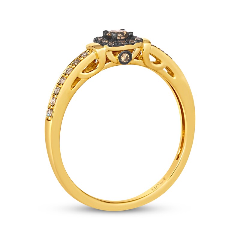 Main Image 3 of Le Vian Diamond Cushion Frame Ring 1/4 ct tw 14K Honey Gold