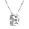 Thumbnail Image 3 of THE LEO Diamond Multi-Stone Cushion-Shape Necklace 1/3 ct tw 14K White Gold 19&quot;