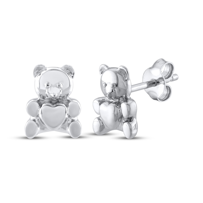 Teddy Bear Jewelry Collection Honoring St. Jude Stud Earrings Sterling  Silver | Kay