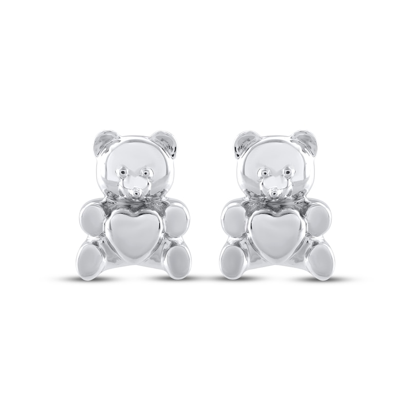 Teddy Bear Jewelry Collection Honoring St. Jude Stud Earrings Sterling Silver
