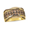 Thumbnail Image 1 of Le Vian Diamond Multi-Row Twist Ring 2 ct tw 14K Honey Gold