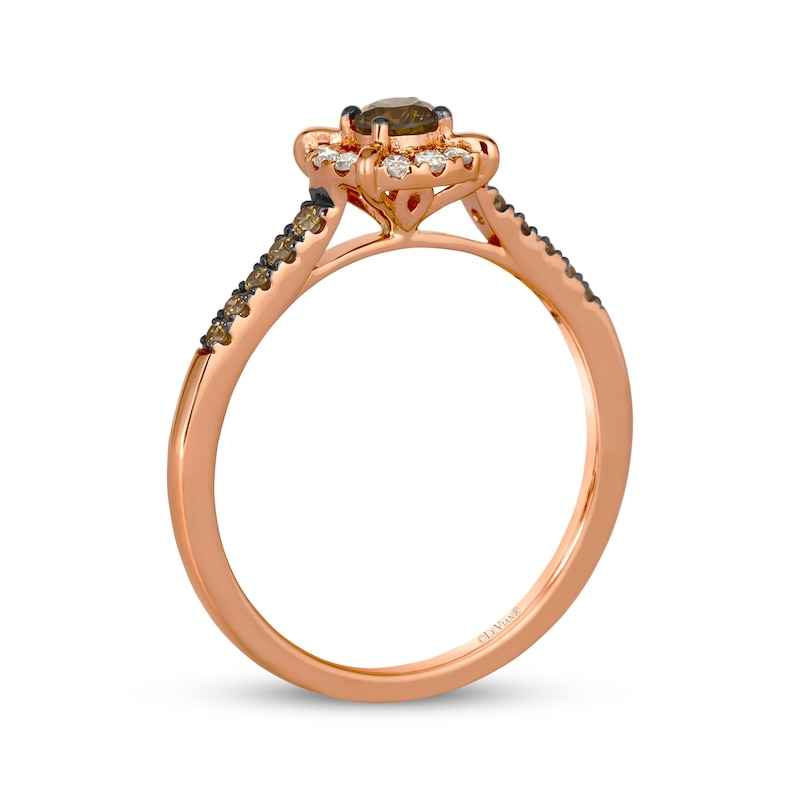 Main Image 3 of Le Vian Diamond Ring 1/3 ct tw 14K Strawberry Gold