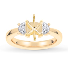 Now + Forever Lab-Grown Diamonds Engagement Ring Setting 3/8 ct tw 14K Yellow Gold