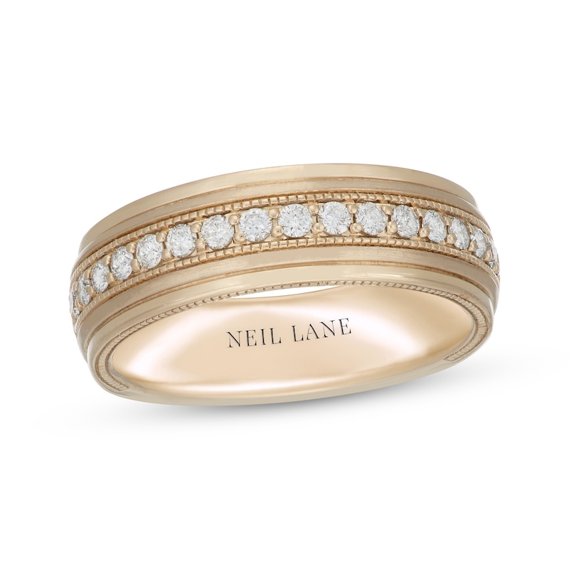 Main Image 1 of Neil Lane Men's Diamond Wedding Band 1/2 ct tw 14K Yellow Gold 7mm