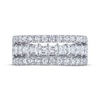 Thumbnail Image 3 of THE LEO Legacy Lab-Grown Diamond Princess & Round-Cut Anniversary Ring 2 ct tw 14K White Gold