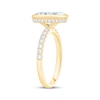 Thumbnail Image 2 of Now + Forever Lab-Grown Diamonds Oval-Cut Hidden Halo Bezel-Set Engagement Ring 3-1/2 ct tw 14K Yellow Gold