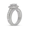 Thumbnail Image 2 of Neil Lane Artistry Princess-Cut Lab-Grown Diamond Double Halo Bridal Set 2-1/2 ct tw 14K White Gold