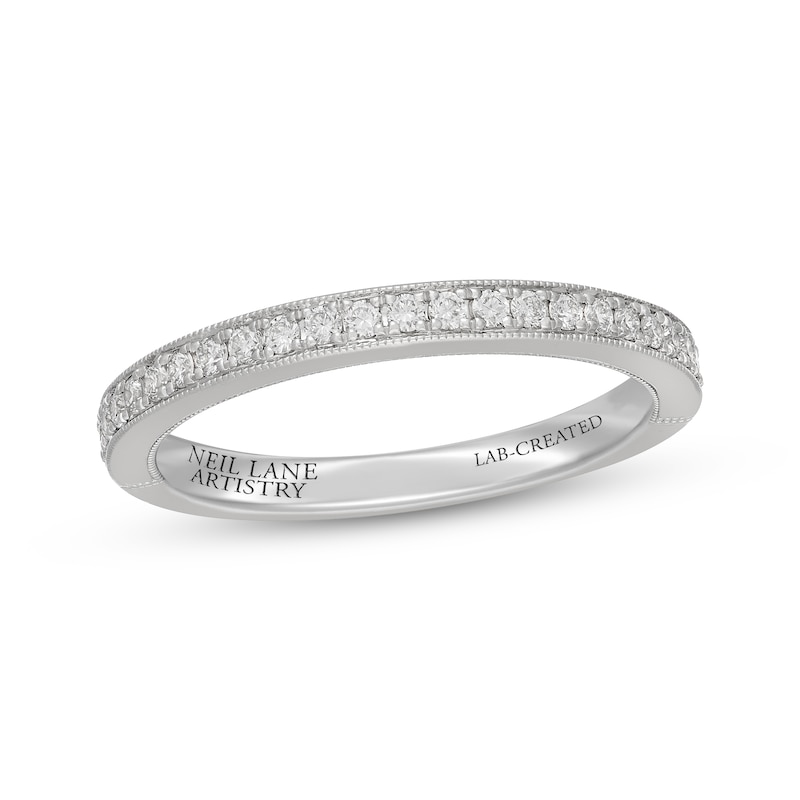 Main Image 1 of Neil Lane Artistry Lab-Grown Diamond Wedding Band 1/4 ct tw 14K White Gold