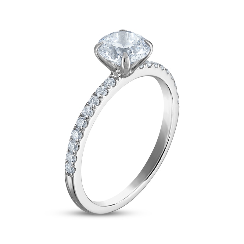 Main Image 2 of Now + Forever Certified Round-Cut Diamond Engagement Ring 1-1/5 ct tw Platinum
