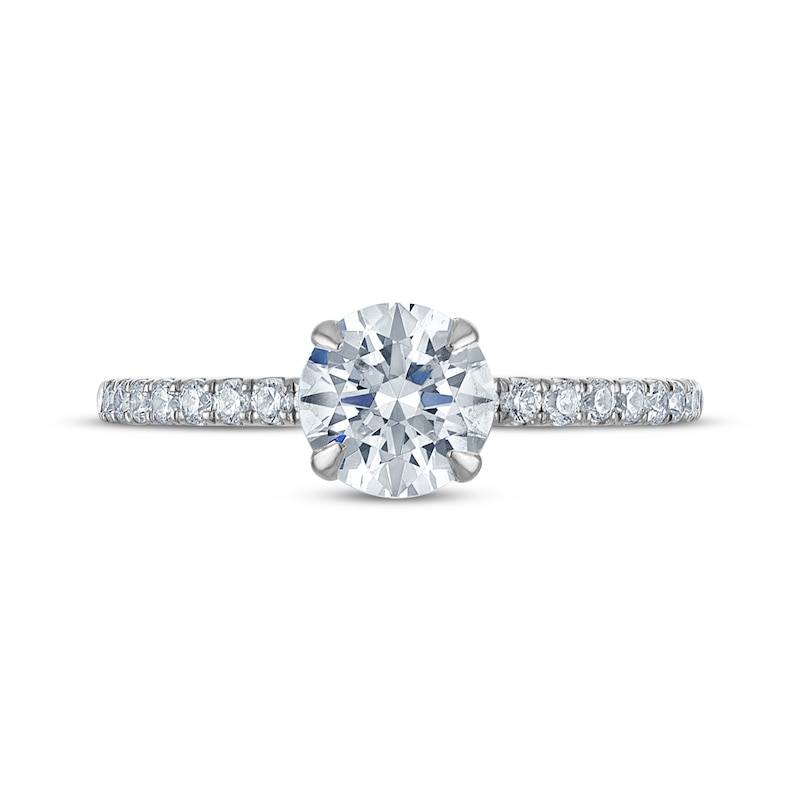 Main Image 3 of Now + Forever Certified Round-Cut Diamond Engagement Ring 1-1/5 ct tw Platinum