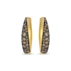 Thumbnail Image 2 of Le Vian Chocolate Diamond Domed Hoop Earrings 3/4 ct tw 14K Honey Gold