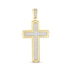 Thumbnail Image 1 of Men's Diamond Cross Charm 2 ct tw 10K Yellow Gold
